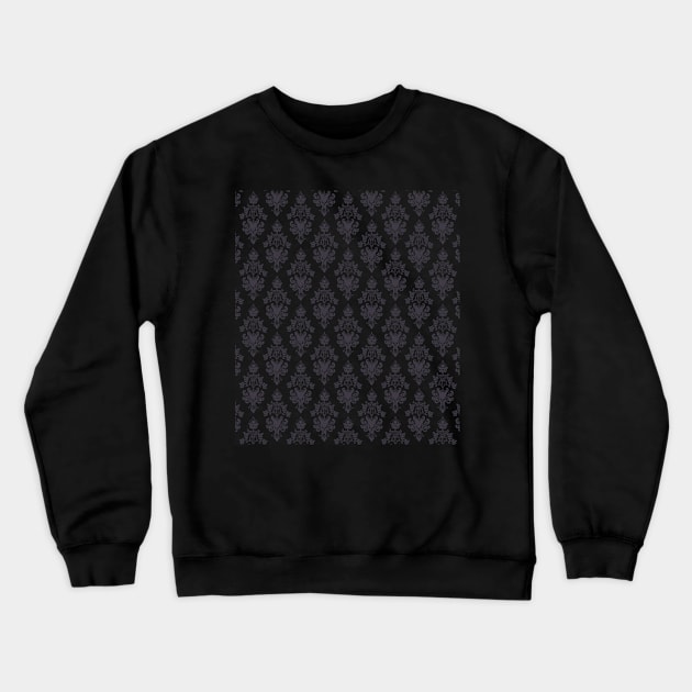 Creepy Wallpaper, Dusty Purple / Grey Crewneck Sweatshirt by Heyday Threads